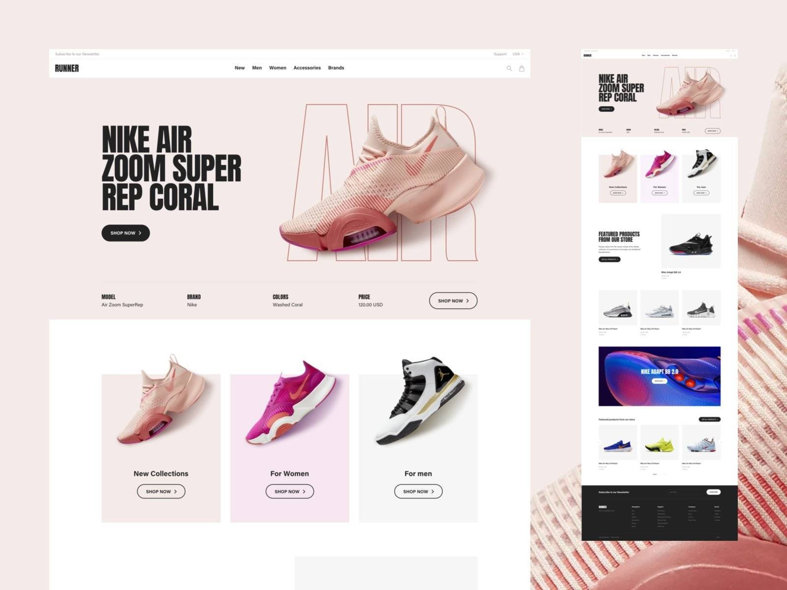 文化标志！12组球鞋WEB界面设计灵感