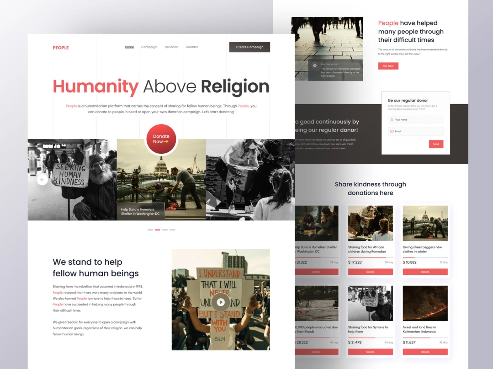 慈善机构网页WEB网站界面制作设计灵感(12图)