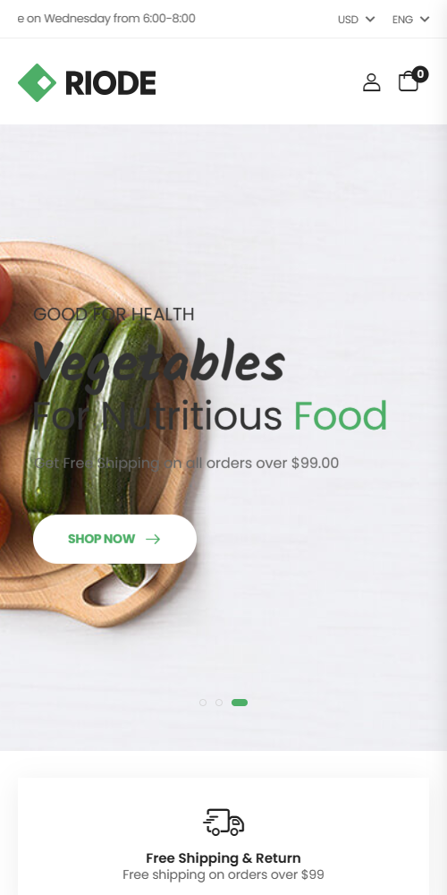 蔬菜食品类跨境电商独立站商城网站建设制作