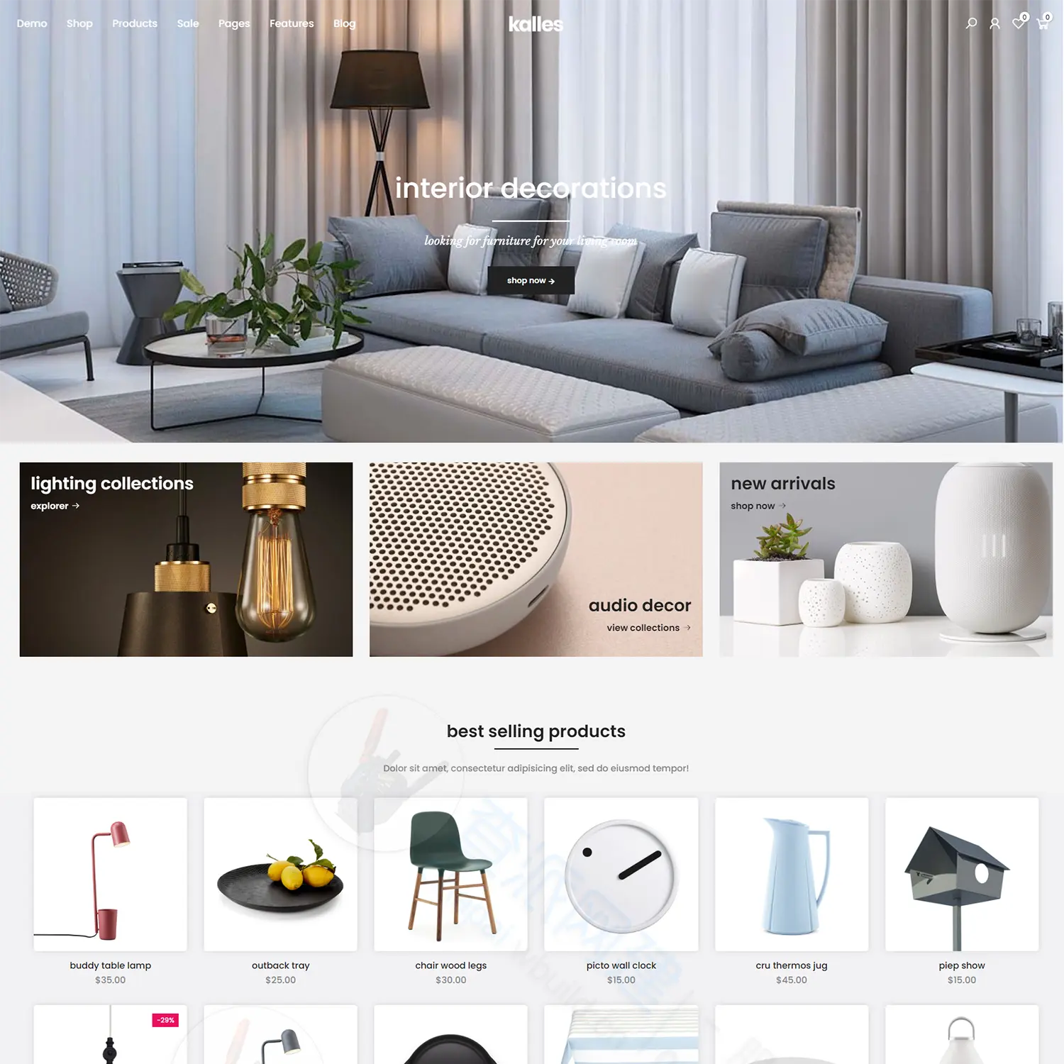 家具类跨境电商独立站商城Shopify网站建设制作