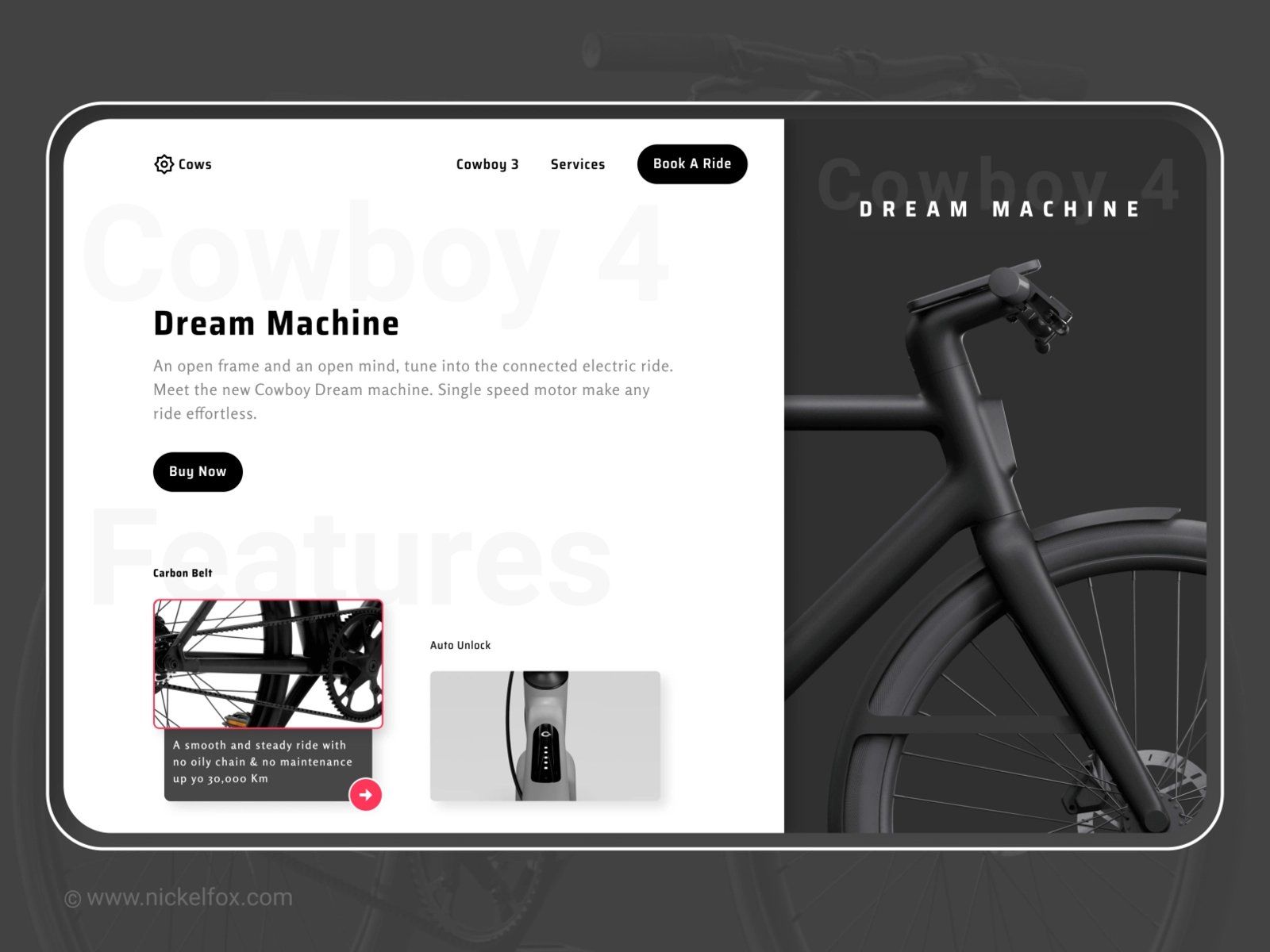 强身健体！12组自行车WEB界面设计灵感！